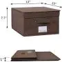NA&CO SEASON 5 Pack Large Sturdy Foldable Storage Bins (15x12x7.7),Polyester Fabric Storage Boxes with Lids and Handle,Containers Organizer for Home, Nursery, Closet, Office(Chocolate) NA&CO SEASON 5 Pack Large Sturdy Foldable Storage Bins (15x12x7.7),Polyester Fabric Storage Boxes with Lids and Handle,Containers Organizer for Home, Nursery, Closet, Office(Chocolate)