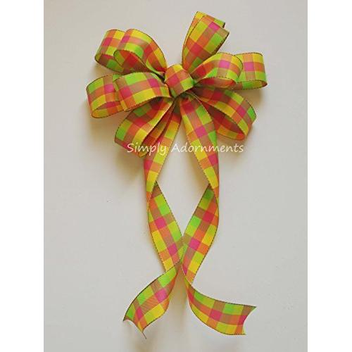 Coral Lime yellow Check Gingham Bow Yellow Pink Lime Spring Check Wreath Bow Spring Plaid Door Hanger Bow Orange Yellow Green Plaid Monogram Decor Lime Coral Baby Shower, Birthday Party Decorations Coral Lime yellow Check Gingham Bow Yellow Pink Lime Spring Check Wreath Bow Spring Plaid Door Hanger Bow Orange Yellow Green Plaid Monogram Decor Lime Coral Baby Shower, Birthday Party Decorations