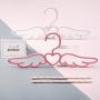 Cabilock Clothes Hanger Overstriking Wing Shape Plastic Hanger Scarf Tie Holder Space-Saving Closet Organizer Clothes Hanger (Kid Style White)