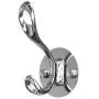 uxcell Dual Wall Hooks Zinc Alloy Rack Wall Mounted Clothes Hanger Storage w Screws Plating Finish, Silver Tone uxcell Dual Wall Hooks Zinc Alloy Rack Wall Mounted Clothes Hanger Storage w Screws Plating Finish, Silver Tone
