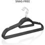 IEOKE Plastic Hangers for Clothes - 30 Pack Lightweight Space Saving Black Clothes Hangers, Heavy Duty Hangers with Notches on Shoulders for Skirts Suits Coats Scarves and Camisole IEOKE Plastic Hangers for Clothes - 30 Pack Lightweight Space Saving Black Clothes Hangers, Heavy Duty Hangers with Notches on Shoulders for Skirts Suits Coats Scarves and Camisole