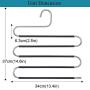 Pants Hangers Cloth Hangers S Shape Non Slip Space Saving Hangers for Pants, Tie, Belt, Scarf, Legging Pants Hangers Cloth Hangers S Shape Non Slip Space Saving Hangers for Pants, Tie, Belt, Scarf, Legging