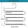Pants Hangers Cloth Hangers S Shape Non Slip Space Saving Hangers for Pants, Tie, Belt, Scarf, Legging