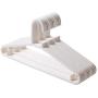 20 Non-Slip Plastic Clothes Hangers for Adults,White