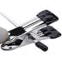 10PCS Trouser Pants Skirt Hangers Stainless Steel Stand Holder with 2 Clips Home Storage Clothes Hangers Portable 10PCS Trouser Pants Skirt Hangers Stainless Steel Stand Holder with 2 Clips Home Storage Clothes Hangers Portable
