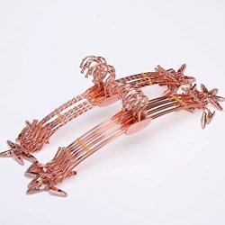 TOPBATHY 10PCS Anti-Slip Clothes Hangers Thickened Undewear Hanger Clip Hangers for Home Shop (Rose Gold)