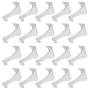 eBoot Pack of 20 Moulding Hooks Picture Rail Hooks Hangers, Nickel Plated