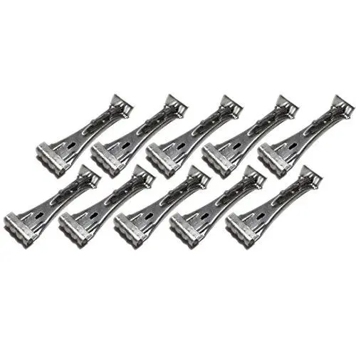 Quick Screw 6" inch Aluminum Hidden Rain Gutter Bracket Hook clip style Hangers with pre inserted 3" long ?" hex head self drilling screw (10 Per Package) Quick Screw 6" inch Aluminum Hidden Rain Gutter Bracket Hook clip style Hangers with pre inserted 3" long ?" hex head self drilling screw (10 Per Package)