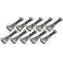 Quick Screw 6" inch Aluminum Hidden Rain Gutter Bracket Hook clip style Hangers with pre inserted 3" long ?" hex head self drilling screw (10 Per Package)