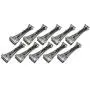 Quick Screw 6" inch Aluminum Hidden Rain Gutter Bracket Hook clip style Hangers with pre inserted 3" long ?" hex head self drilling screw (10 Per Package) Quick Screw 6" inch Aluminum Hidden Rain Gutter Bracket Hook clip style Hangers with pre inserted 3" long ?" hex head self drilling screw (10 Per Package)
