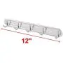 uxcell Bedroom Washroom Wall Mounted 5 Hooks Towel Hat Coat Hanger Rack 2PCS uxcell Bedroom Washroom Wall Mounted 5 Hooks Towel Hat Coat Hanger Rack 2PCS