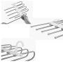 HJYPYJ Magic Hanger,Adjustable Folding Hanger,Multi-Layer Storage Stainless Steel + PP + PVC Trouser Hangers,Suitable for Storage,Drying Not Easily Deformed/Gray / 2 pcs
