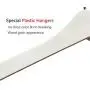 5-Pack Heavy Duty Hangers,High-Grade Coat Suit Hangers with Pants Bar,Plastic Clothes Hangers with 360 Degree Swivel Hook,Upgrade Plastic Materials White Hangers,No Fading,Pearl White
