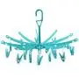 HANGERWORLD 20 Peg Blue Plastic Hanging Laundry Socks Lingerie Clothes Portable Indoor Outdoor Airer Dryer HANGERWORLD 20 Peg Blue Plastic Hanging Laundry Socks Lingerie Clothes Portable Indoor Outdoor Airer Dryer