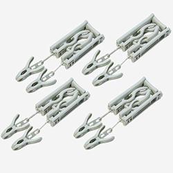 EvaroFly Multipurpose Portable Folding Hanger, Save Space Storage Clothes Hanger, Travel -Green 4 Pcs