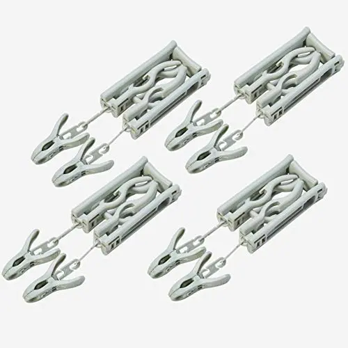 EvaroFly Multipurpose Portable Folding Hanger, Save Space Storage Clothes Hanger, Travel -Green 4 Pcs