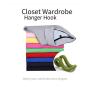 Anytec10pcs Creative Mini Cascading Hanger Hooks Connector for Closet Organizer Stack Clothes Space Saving