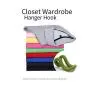 Anytec10pcs Creative Mini Cascading Hanger Hooks Connector for Closet Organizer Stack Clothes Space Saving