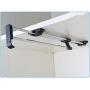 Wardrobe Chrome Pull Out Retractable Clothes Hanger Rail Towel Coat Racks Closet Rod (25-50cm) (Size : 25cm)