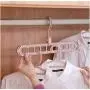 10PCS Random Color Hangable Space Saver Wonder Clothing Wardrobe Hangers Holder Magic Clothes Hangers Closet Organizer Hook Racks