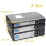 H&W 3 Pack, A4 Storage Archives Cases File Boxes Plastic with Lid, Boxes File, Height 35 55 75mm,Black (WG3-Z3)