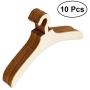 10pcs Mini Wooden Clothes Hanger Doll Accessory Doll Clothes Coat Dress Organizer for Kids Craft Projects Decoration