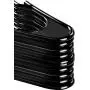 ZOYER Premium Plastic Hangers (50 Pack)- Durable & Strong Standard Hangers for Clothes - Black ZOYER Premium Plastic Hangers (50 Pack)- Durable & Strong Standard Hangers for Clothes - Black