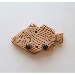 Tropical Ukulele Wall Mount Hanger, Holder, Trigger Fish