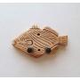 Tropical Ukulele Wall Mount Hanger, Holder, Trigger Fish Tropical Ukulele Wall Mount Hanger, Holder, Trigger Fish