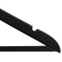 NAHANCO SL70217WB20 17" Slim Line Space Saving Wooden Suit Hanger with Pant Bar (Pack of 20), Black