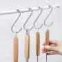 60 Pack Stainless Steel S Hooks, Heavy Duty S Shaped Hangers for Bathroom, Office and Kitchen