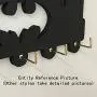 Paris City Hook - Wooden Key Hook, Clothes Hook、Hooks Hanger for Wall、Entryway、Living Room-Black Key Holder with 5 Hooks