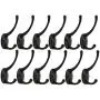 12 Pack Dual Coat Hooks for Wall, Retro Double Utility Rustic Hooks with 48 Screws (2 Types) for Coat, Scarf, Bag, Towel, Key, Cap, Cup, Hat (3.2“X1''X1.6'') 12 Pack Dual Coat Hooks for Wall, Retro Double Utility Rustic Hooks with 48 Screws (2 Types) for Coat, Scarf, Bag, Towel, Key, Cap, Cup, Hat (3.2“X1''X1.6'')