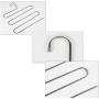 5 Layers S Shape Multifunctional Clothes Hangers 5pcs Pants Storage Hangers Cloth Rack Multilayer Storage Cloth Hanger