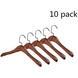 LIUFENGLONG Clothes Hangers Set, Hangers for Adult Wooden Collection Everyday Standard Use Clothing Hangers Suit Clothes Hangers 10 Pack for Home Closet Clothing Organiser (Color : B, Size : 39x23cm)