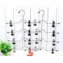 lliang Hangers Stainless Steel Multifunctional Clothes Hangers Pants Storage Hangers Cloth Rack Multilayer Storage Cloth Hanger