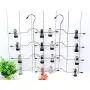 lliang Hangers Stainless Steel Multifunctional Clothes Hangers Pants Storage Hangers Cloth Rack Multilayer Storage Cloth Hanger