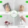 HangerSpace Suction Cup Hooks, 45 mm Clear PVC Suction Cups with Metal Hooks Removable Small Suction Cups for Kitchen Bathroom Shower Wall Window Glass Door - 12 Packs HangerSpace Suction Cup Hooks, 45 mm Clear PVC Suction Cups with Metal Hooks Removable Small Suction Cups for Kitchen Bathroom Shower Wall Window Glass Door - 12 Packs