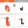 Pack of 30 Q-Hanger,Q-Hanger,Home Christmas Lights Hanger Hooks with Screw ,Family Christmas Lights with Screw Hooks,Widthwise Screwscrew Hooks,New Year Party Outdoor Hook ,Orange, Pack of 30 Q-Hanger,Q-Hanger,Home Christmas Lights Hanger Hooks with Screw ,Family Christmas Lights with Screw Hooks,Widthwise Screwscrew Hooks,New Year Party Outdoor Hook ,Orange,