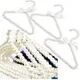 10pcs Random Color 20cm Children Pearl Hanger Fashion Dog Hangers for Clothes Baby Pearl Plastic Pet Hangers