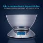 Vont Digital Kitchen Scale/Food Scale, Detachable Bowl Design, Gorgeous Stainless Steel Design with Alarm Timer & Temperature Sensor