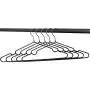Metal Hanger Non-Slip Suit Coat Hangers Chrome and Black Friction, Suit Hangers, Pants Hangers, Metal Clothes Hanger with Rubber Coating, 16 Inches Wide, Set of 20 (Black) Metal Hanger Non-Slip Suit Coat Hangers Chrome and Black Friction, Suit Hangers, Pants Hangers, Metal Clothes Hanger with Rubber Coating, 16 Inches Wide, Set of 20 (Black)
