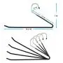 IPOW Upgraded 24 Pack Heavy Duty Slacks/Trousers Pants Hangers Open Ended Hanger Easy Slide Organizers, Metal Rod with a Large Diameter, Chrome and Black Friction IPOW Upgraded 24 Pack Heavy Duty Slacks/Trousers Pants Hangers Open Ended Hanger Easy Slide Organizers, Metal Rod with a Large Diameter, Chrome and Black Friction