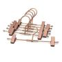 Koobay 20Pack 30CM Rose Gold Clothes Hangers with 2 Adjustable Clips Pants Hangers