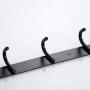 Jili Online Oil Rubbed Bronze Wall Mount Row Coat Clothes Hanger Bath Towel Hook - Black, 6 Hooks