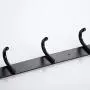 Jili Online Oil Rubbed Bronze Wall Mount Row Coat Clothes Hanger Bath Towel Hook - Black, 6 Hooks Jili Online Oil Rubbed Bronze Wall Mount Row Coat Clothes Hanger Bath Towel Hook - Black, 6 Hooks