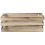 MyGift 7-Inch Burnt Wood Magnetic Storage Crate-Style Boxes, Set of 6