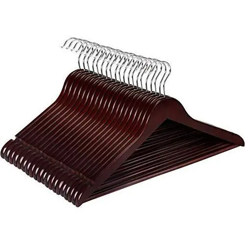 Utopia Home Premium Wooden Hangers - Pack of 20 - Suit Hangers - Walnut Finishing Utopia Home Premium Wooden Hangers - Pack of 20 - Suit Hangers - Walnut Finishing