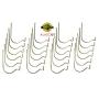 24pc Set ALAZCO Super Hooks - Hang Pictures Mirrors Clocks Wall Art Without Any Tool, Hammer, Nails or Drilling! Excellent Quality!