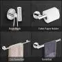 Towel Bar for Bathroom（4 pack/304 Stainless Steel） with 23.6'' Towel bar，Toilet Paper Holder，Hand Towel bar and Robe Hook | Bathroom Hardware Set